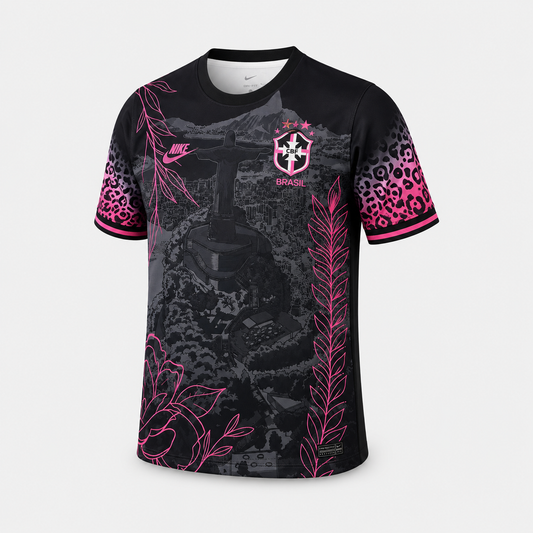 Brésil - Maillot Concept 25/26 - Noir/Rose