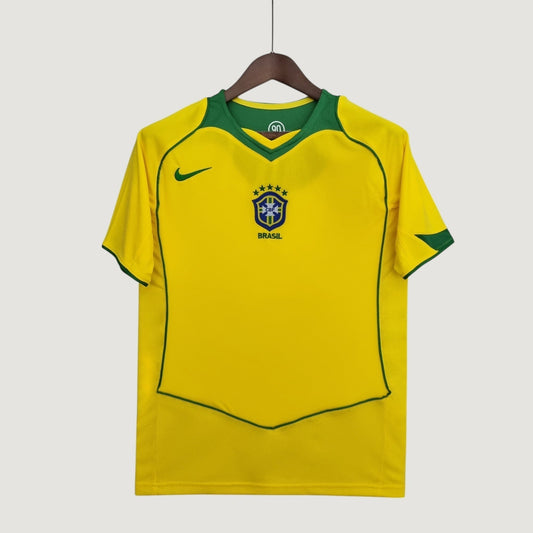 Brésil - Maillot Rétro 2002 - Jaune,Vert